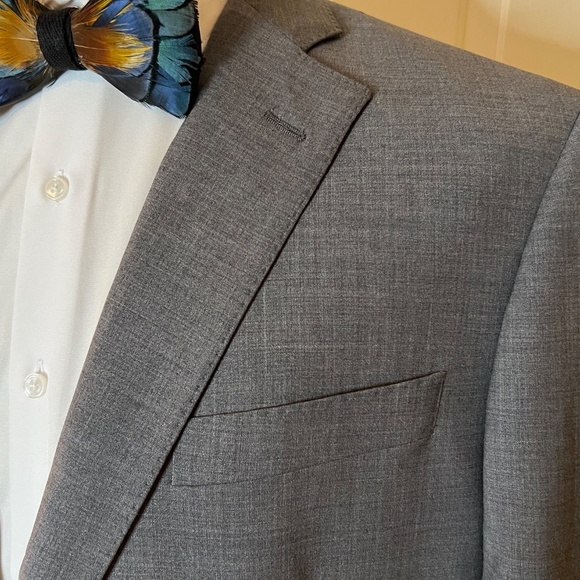 NWOT Mens Brooks Brothers Explorer Slim Fitzgerald Fit Gray Blazer Jacket 42R - Picture 2 of 5